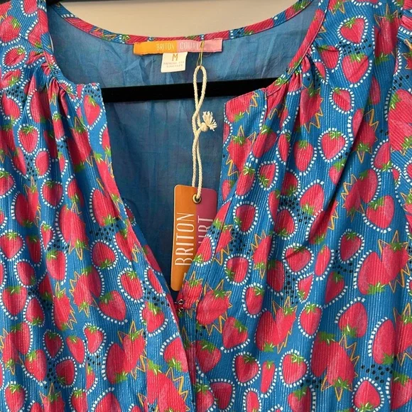 NWT Briton Court SIZE medium Willow Maxi Dress | Strawberries - Picture 5 of 7